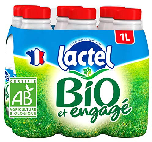 Lait UHT BIO Entier Lactel 6 x 1L