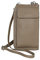 AmbraModa GLX21 - multifunktionale Damen Handytasche, Umhängetasche, Geldbörse aus echtem Leder, geeignet für Handys bis 6,5 Zoll (Beige Sand)