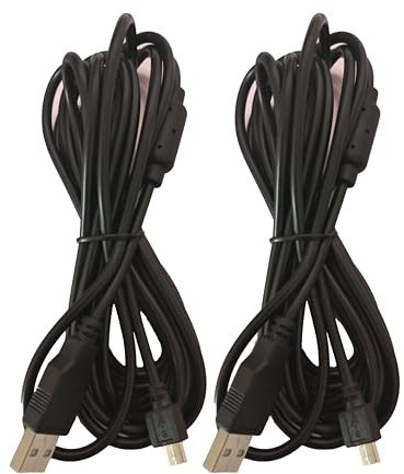CZLCD 2Pack 10FT PS4 Charger Cable Ps4 Controller Charger Cable Micro USB Data Sync Cord for Playstaion4 Controller Android Phones