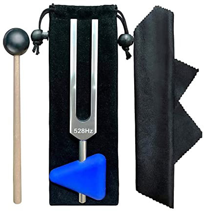 HINAA 528Hz Stimmgabel, Edelstahl Musik Stimmgabel für Heilung Chakra Set, Violine / Gitarre / Klavier Tune Gabel
