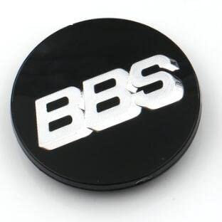PAKCEEINC 4 Stück Auto Radnabenkappen Centre Nabendeckel, für BBS Centre Caps 70mm Badge Aufkleber Zubehör Zierdeckel, 4pcsblacksilver