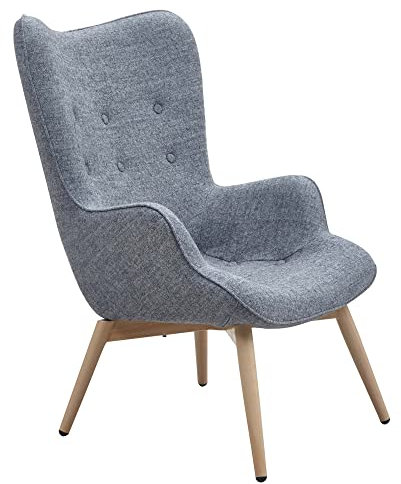 GMD Living Moderner Polstersessel Oslo, Farbe:grau