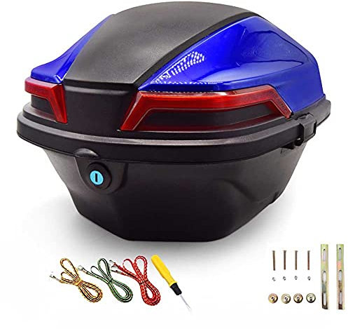 Topcase für Motorrad Roller Koffer Topcase Motorradkoffer 32L Motobike Case BITO Niedrigmotor Hinterer Motor Fall (Color : C)