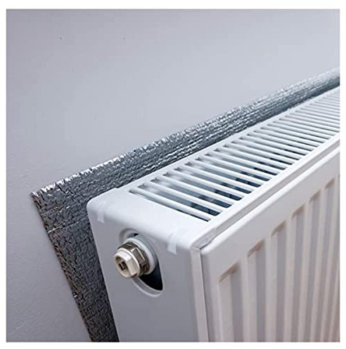 Selbstklebe Isolierfolie Dämmfolie Heizkörper Reflexionsfolie Doppelte Alu Luftpolsterfolie für Dächer Wände und Böden Wärmehaltung (Size : 1x6m)