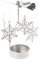Drehlicht Karussell Weihnachten Teelichthalter Rotierender Engel Figur Metall Kerzenständer Geschenke für Tischdekoration Votiv Advent Deko