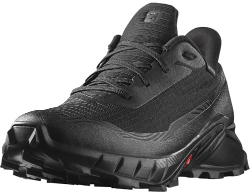 Salomon Alphacross 5 Gore-Tex Chaussures Imperméables de Trail Running pour Femme, Accroche puissante, Imperméable et anti-intempéries, Confort longue durée, Black, 36