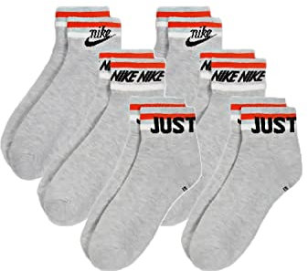 NIKE 6 Paar Everyday Essential Ankle Sneakersocken Socken Quarter Unisex DX5080, Farbe:grau, Socken Neu:38-42
