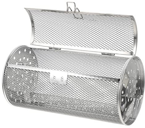 Panier De Rôtissoire En Acier Inoxydable Pour Friteuse À Air Accessoire De Cuisson Cage À Poulet Rôti 140 X 250 Mm Modèle D