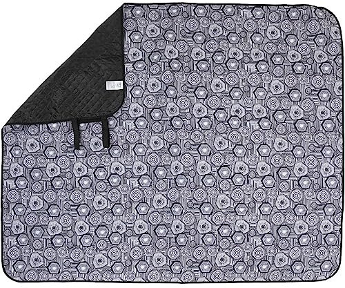 Meru Vermont Picknickdecke, Black-White