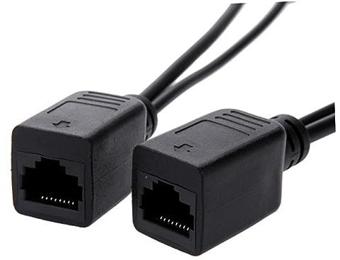Gatuida 2pièces Adaptateur Poe Câble Séparateur Connexion Injecteur Répartiteur Pour Wi-fi Routeurs Téléphonie Vidéosurveillance Avec Prise Jack Fiche