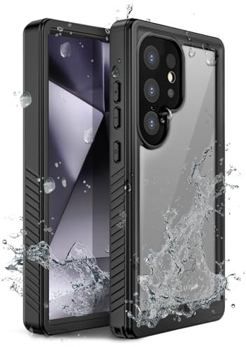 MOTIVE Progettato per Samsung Galaxy S24 Ultra Custodia Impermeabile, Obiettivo Integrato e Pellicola Protettiva, Grado Militare 4,5 m, Completamente Antiurto, Antipolvere, IP68 Subacqueo, S24 Ultra