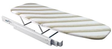 Planche à Repasser Amovible avec Fixation intégrée, Pliable, Peu encombrante, 55 x 42,5 x 11 cm, en Alliage d'acier