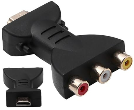 SouiWuzi Hdmi to Adapter Portable hdmi à AV Rouge Blanc Jaune hdmi to AV convertisseur HD hdmi to AV convertisseur vidéo convertisseur Audio, connecteur hdmi to AV.