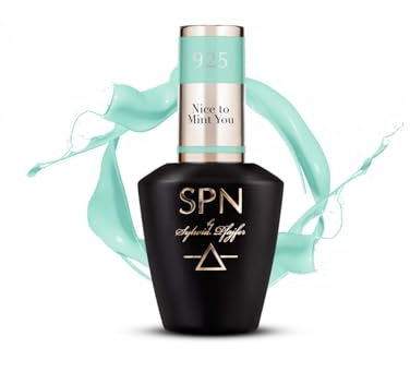 SPN Nails Professional 925 Nice to Mint You Green UV LaQ Gel Nail Polish 8ml, High Pigmentation, Medium Thick, Soak Off UV/LED Lamp, Quick-drying Salon-Lasting Manicure,Nail Art DIY at Home