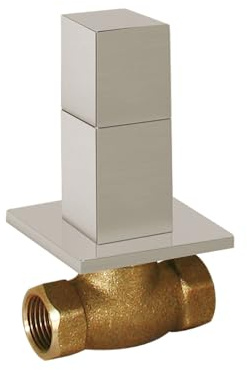 TRES 00715501AC Llave de Paso Empotrada Color Acero
