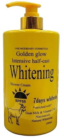 Golden Glow Intensive Whitening Exfoliating Shower Gel, Body Wash 1000ml