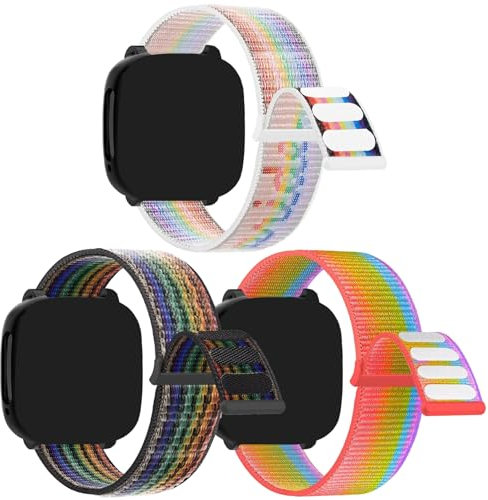 Gittos 3-Stück Nylon Armbänder Kompatibel mit Xplora X6/X6 Play/X6 Pro/Aino 6 Armband Kinder Ersatzarmband für Mädchen Jungen