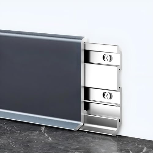 Raouoae Battiscopa In Alluminio 125cmx2 Per Cucina, Parquet, Laminato E Pavimenti In Vinile – Elegante E Durevole, Facile Da Installare, Design Moderno Per Uso Commerciale E Domestico(Sternenhimmel gr