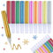 HJZHII Lot de 10 tubes de colle pailletée pour enfants, stylos à paillettes, pour bricolage, décoration créative, bricolage, artisanat, poudre à paillettes, stylos colorés