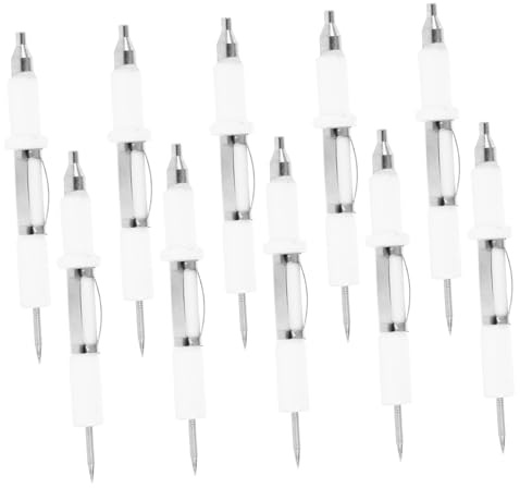 Generic 10pcs Sensor Needle Burner Heater Igniter Oven Gas Stove Flame Sensor Replacement Fire Embedded Gas Stove Repair Accessories s Accessories Ceramics White