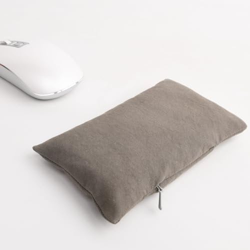 CandoCraft Ergonomic Mouse Wrist Rest Bean Bag, Carpal Tunnel Mouse Support Pad Filled Ergo Beads for Computer, Laptop, PC Gaming (Gray)