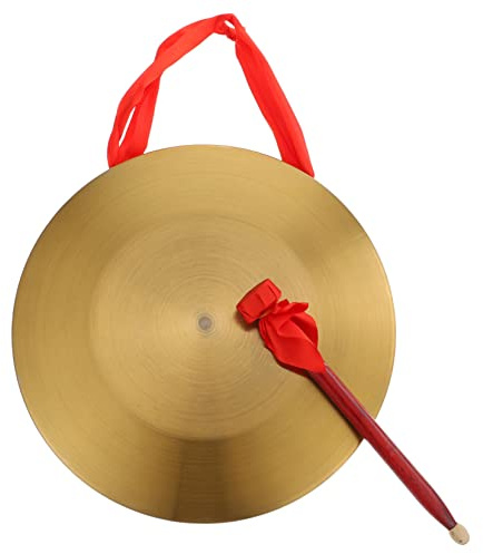 Toyvian Gong Musikinstrumente Chinesischer Kleiner Kupfer Gong Operngong Handgong Als Schlaginstrument Für Erwachsene