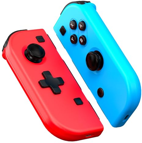 Vinkarpe Manette pour Switch, L/R Manette Compatible avec Switch/OLED/Lite avec Gyroscope à 6 Axes, Double Vibration, Capture d'écran Fonction