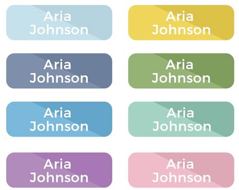 120 Personalized Waterproof Name Labels for Kids, Custom Stickers for Daycare, School, Clothing Tags, Bottles, Backpacks & Supplies, Dishwasher, Washer, Dryer & Microwave Safe