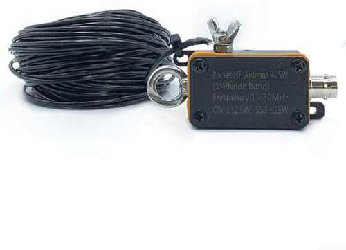 ComfyHarbor Compact Amateur Radio Antenna 1-30MHz Multi-Band HF Antenna with Low SWR Support CW SSB Mode for Shortwave Communication