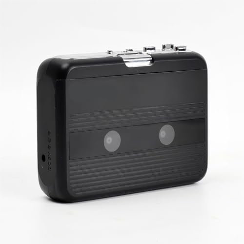 QUXVUIS Cassette Player Plastic Radio Player Lightweight with 3.5mm USB/Battery Operated Tape-recorder Outdoor