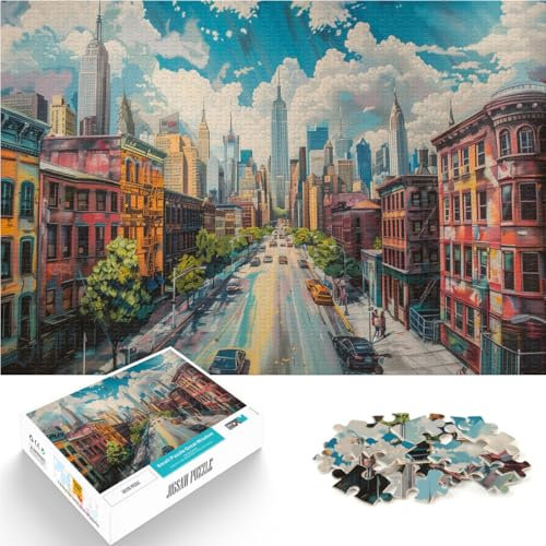 Denkspiel New York City 2000-teilige Puzzles für Erwachsene 70x100cm denn eignet ganze Familie ab 14 Jahren