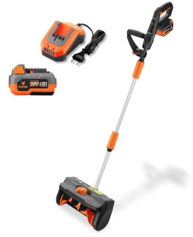FUXTEC Akku Schneefräse FX-E1SCH20SET • 20V • 30 cm • 6 m Auswurfweite | Elektrische Schneeschaufel • 4Ah Akku und Ladegerät inklusive • leichtgewichtig • geeignet für Einfahrt und Gehweg