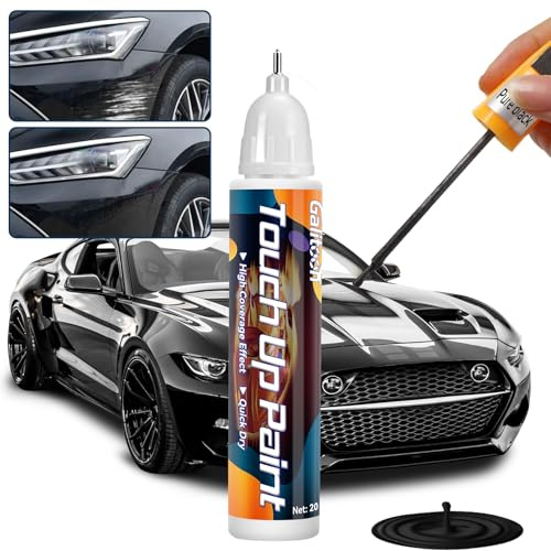 Galitoon Rimuovi graffi auto, penna ritocco carrozzeria, Ritocco vernice Due in uno, Soluzione veloce e facile per riparare piccoli graffi automobilistici vernice per carrozzeria (1, Nero)
