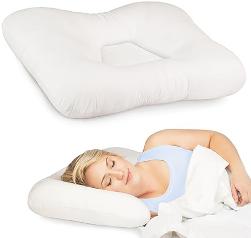 Core Products Tri-Core Cervical Support Pillow – Firm Orthopedic Neck Pillow for Pain Relief, Back and Side Sleepers – Ergonomic Contour Pillow – Assembled in USA, Full Size