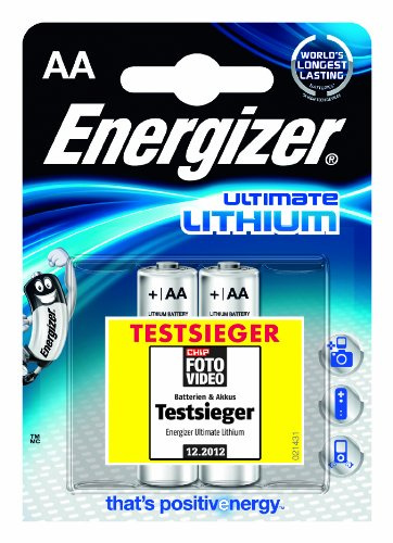 Energizer Batterie Lithiummignon AA, Energizer L91 - 2er Blister