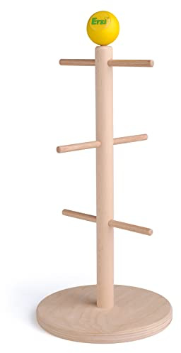 Erzi 10070 Display-Ständer Wurst aus Holz, Kinderküche, Kaufladenartikel für Kinder, Rollenspiele
