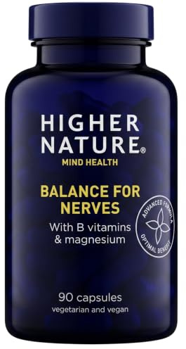 Higher Nature Balance for Nerves - B Vitamins & Magnesium - 90 Capsules
