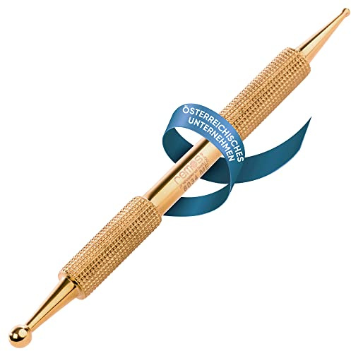 REMOS Akupressurstift & Meridianstift Messing 10 cm Kugel Ø 1,5/3,5 mm