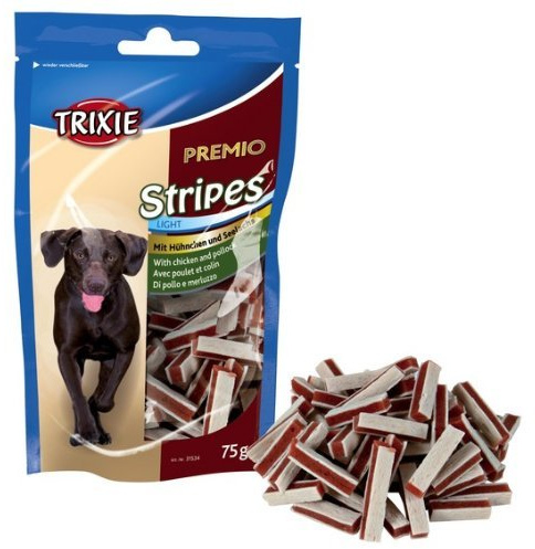 Dog Snack Premio Stripes, Chicken & Pollock, 75 g x 2 Packs
