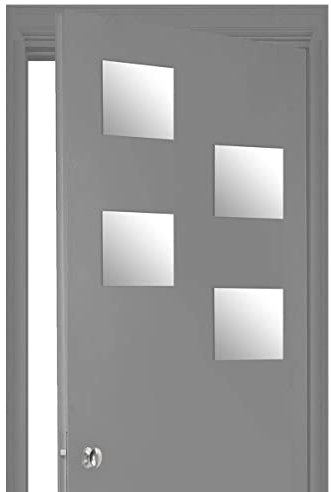 Satz von 4 selbstklebenden quadratischen Spiegeln 20X20