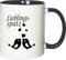 Mister Merchandise Kaffeebecher Tasse Lieblings - Spatz Kosename, Schatz, Maus Teetasse Becher Weiß-Blau