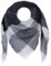 Fashion YOU WANT Damen XXL Schal kariert Karo Muter Quatro Deckenschal Scarf Bolero Tuch Poncho (schwarz/grau/weiß)