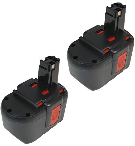 2 x Haute Performance NiMH Batterie 24 V 2000 mAh pour outil Bosch gsr24 VE2 psb24 VE2 GSR 24 VE2 PSB 24 VE2 GBH 24 V Professional GBH 24 VF GSH 24 V GBH24 V GBH24VF gsh24 V GBH 24 V GBH de 24 V GBH