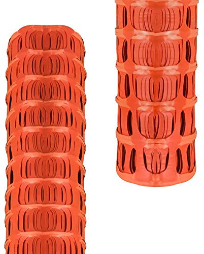 PDL - Pegdev HEAVY DUTY ORANGE PLASTIC BARRIER FENCING SAFETY MESH FENCE NETTING NET HEAVY DUTY 5.5Kg SUPER STRONG QUALITY MESH FENCE (50m)