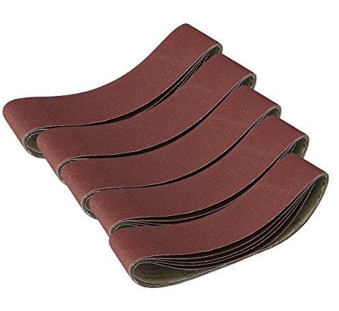 Ounona 5PCS nastri abrasivi levigatrice a nastro carta vetrata grana 80, 915?x 100?mm