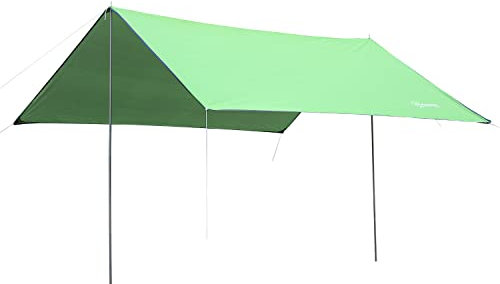 Outsunny Toldo de Refugio Portátil 300x292 cm Impermeable Carpa Ligero Tienda de Campaña Grande para Camping Playa Picnic Senderismo Protección UV Verde