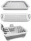 Ahyuan Égouttoir à Vaisselle Pliable Portable pour Cuisine, Camping-Car, Voyages, Gain de Place, Plateau de Rangement de Cuisine pour Vaisselle (avec Plateau)