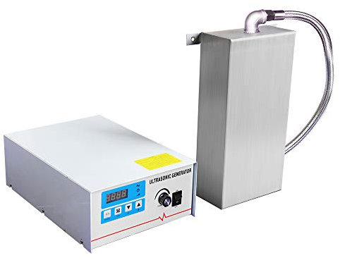 CGOLDENWALL Ultrasonic Input Shock Board Plate Generator Cleaner Oil Rust Lab Ultrasound Cleaning Machine Immersible Time Setting for Metal Parts Hardware Watch (1200W)