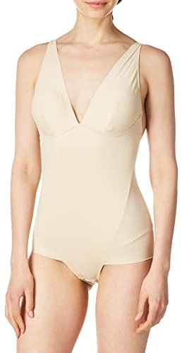 Maidenform Damen Bodysuit-Cover Your Bases Sculpting Jumpsuit, Nude 1/ Transparent, M