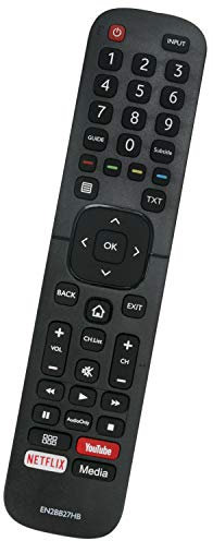 ALLIMITY EN2BB27H B Fernbedienung Ersetzen für Hisense TV with Media YouTube Netflix H32A5600 H39AE5500 H32A5600UK H43A5600 H65A6100 H43AE6030 H50A6100 H55A6100 H43A6100 H43AE5500 H39A5600UK